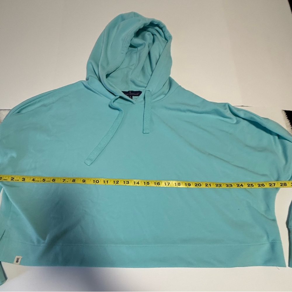 Simply Southern Sea Cropped Hoodie Large Ice Blue Coastal Cowgirl - Picture 5 of 10